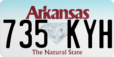 AR license plate 735KYH