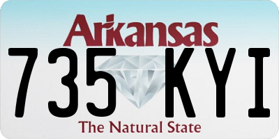AR license plate 735KYI