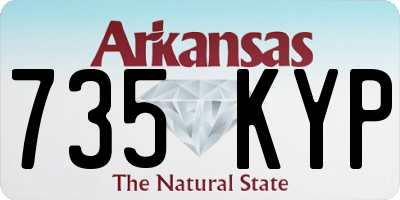 AR license plate 735KYP