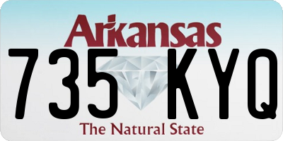 AR license plate 735KYQ