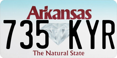 AR license plate 735KYR