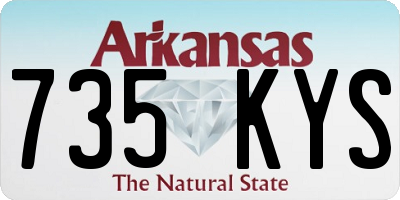 AR license plate 735KYS