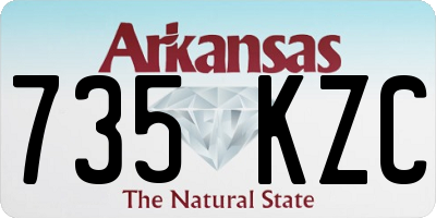 AR license plate 735KZC