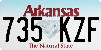 AR license plate 735KZF