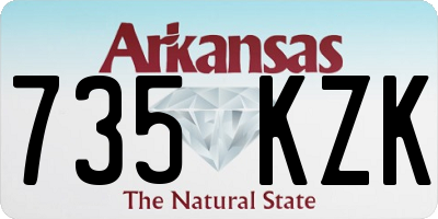AR license plate 735KZK