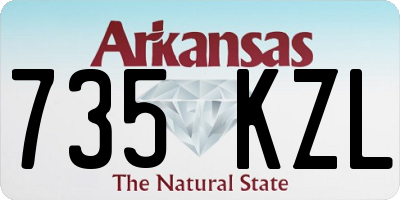 AR license plate 735KZL