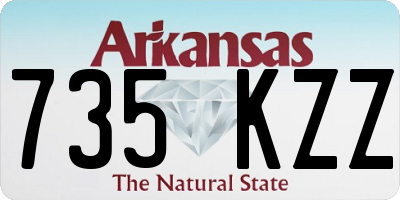 AR license plate 735KZZ