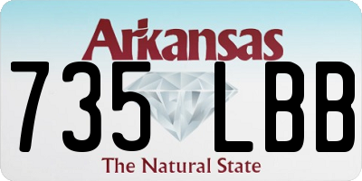 AR license plate 735LBB