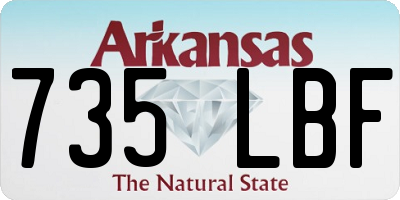 AR license plate 735LBF