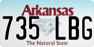 AR license plate 735LBG