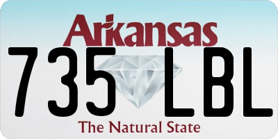 AR license plate 735LBL