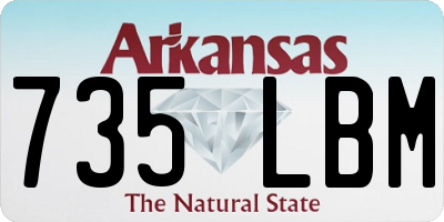 AR license plate 735LBM