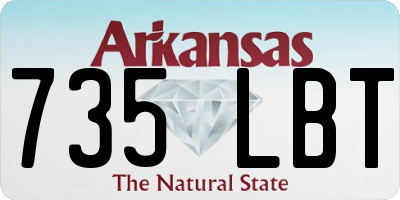 AR license plate 735LBT