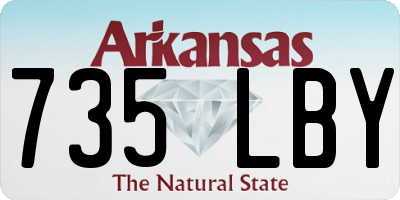 AR license plate 735LBY