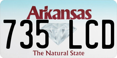 AR license plate 735LCD