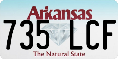 AR license plate 735LCF