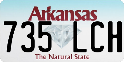 AR license plate 735LCH