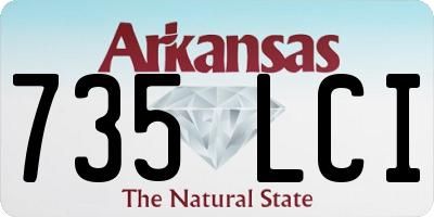 AR license plate 735LCI