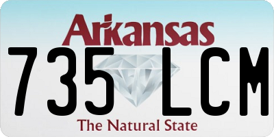 AR license plate 735LCM