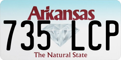 AR license plate 735LCP