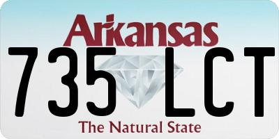 AR license plate 735LCT