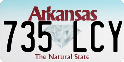 AR license plate 735LCY