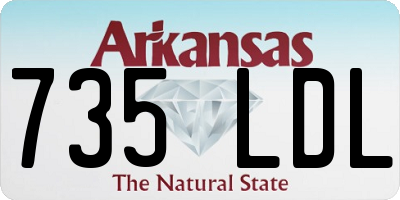 AR license plate 735LDL