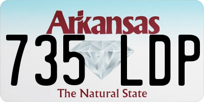 AR license plate 735LDP