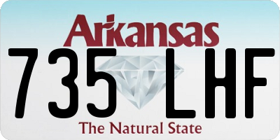AR license plate 735LHF