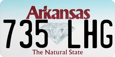 AR license plate 735LHG