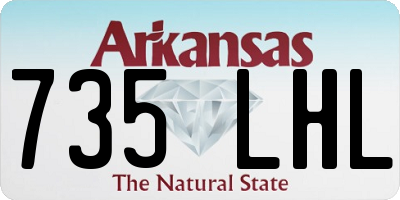 AR license plate 735LHL
