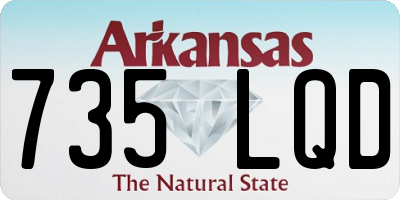 AR license plate 735LQD