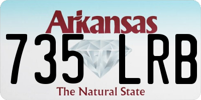 AR license plate 735LRB