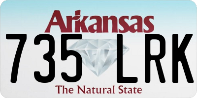 AR license plate 735LRK