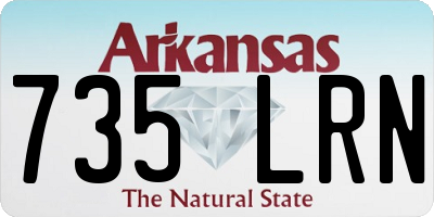 AR license plate 735LRN