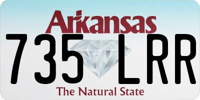 AR license plate 735LRR
