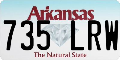 AR license plate 735LRW