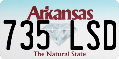 AR license plate 735LSD
