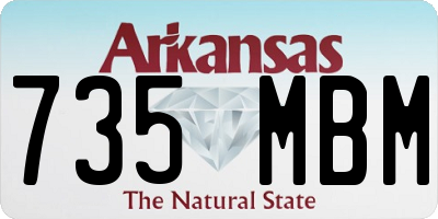 AR license plate 735MBM
