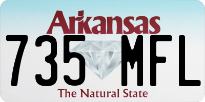 AR license plate 735MFL