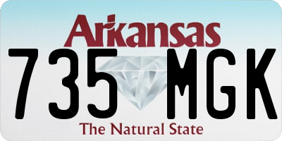 AR license plate 735MGK