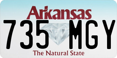 AR license plate 735MGY