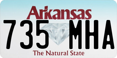AR license plate 735MHA