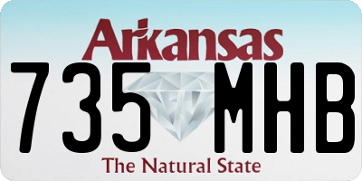 AR license plate 735MHB