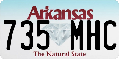 AR license plate 735MHC