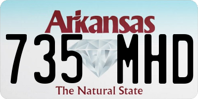 AR license plate 735MHD