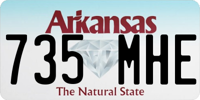 AR license plate 735MHE