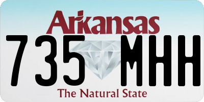 AR license plate 735MHH