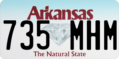 AR license plate 735MHM