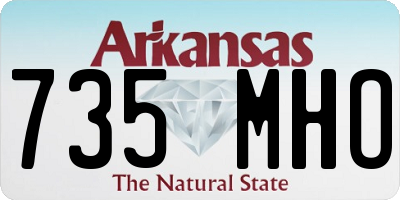 AR license plate 735MHO